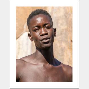 Namibia. Damara Living Museum. Portrait of a Man. Posters and Art